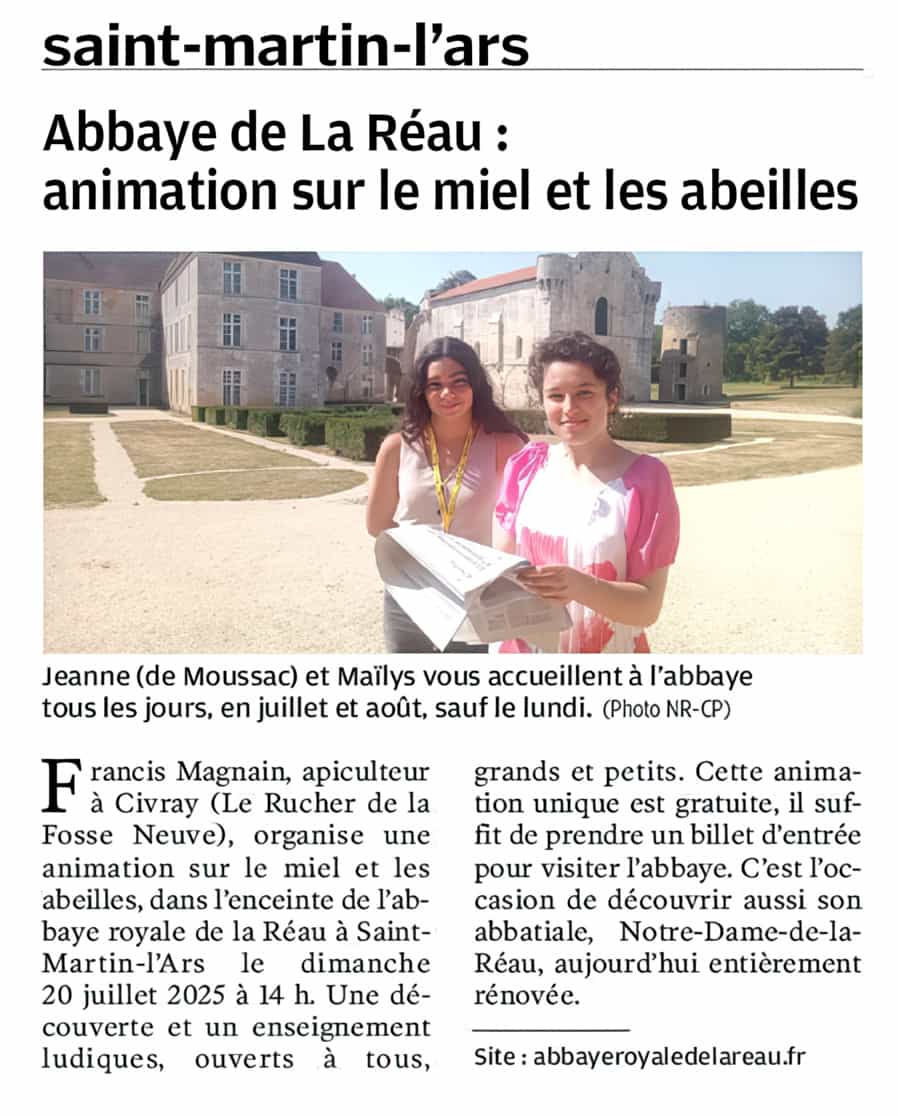 Article sur l'Abbaye Royale de la Réau